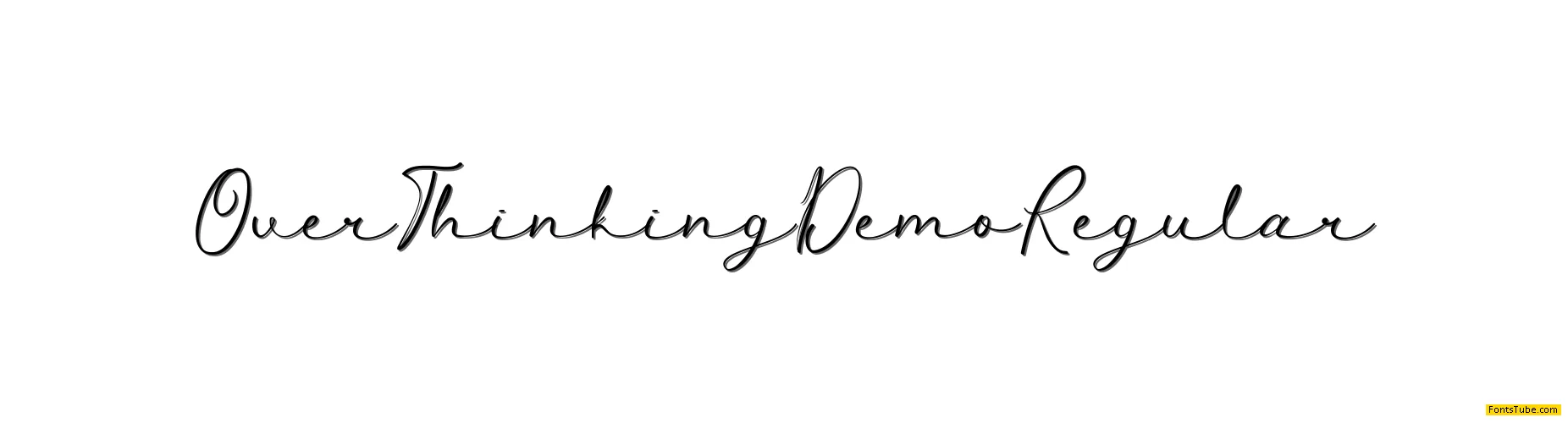 Over Thinking Demo Font