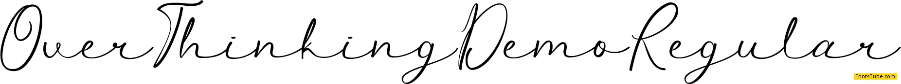 Over Thinking Demo Font