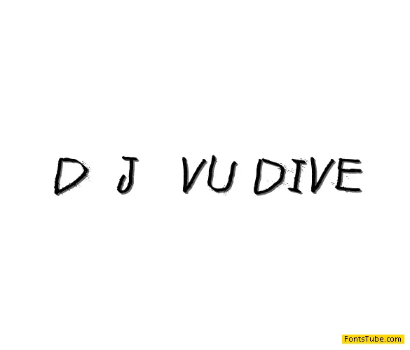 DÃ©jÃ -vu dive Font