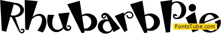 Rhubarb Pie Font