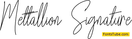 Mettallion Signature Font