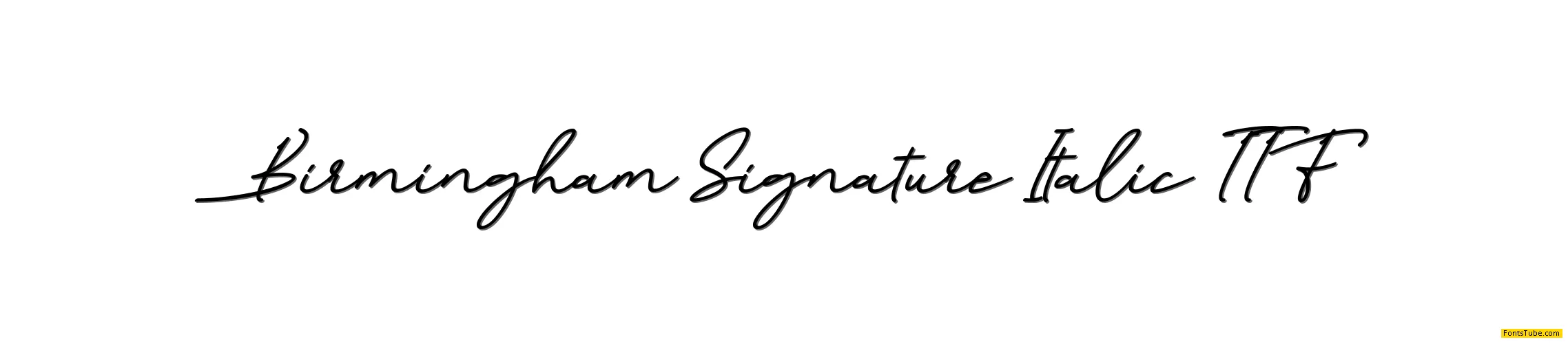 Birmingham Signature Font Family