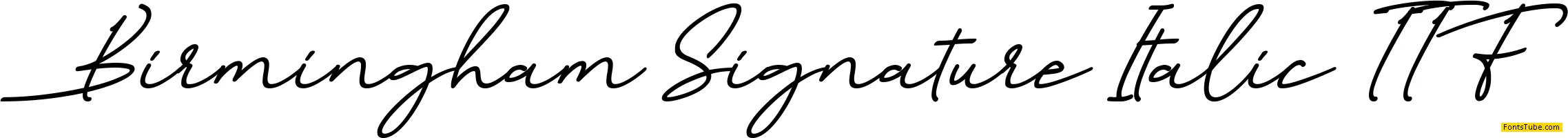 Birmingham Signature Font Family