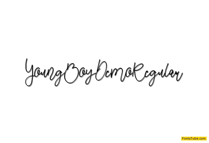 Young Boy Demo Font
