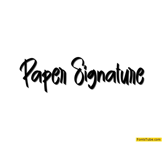 Paper Signature