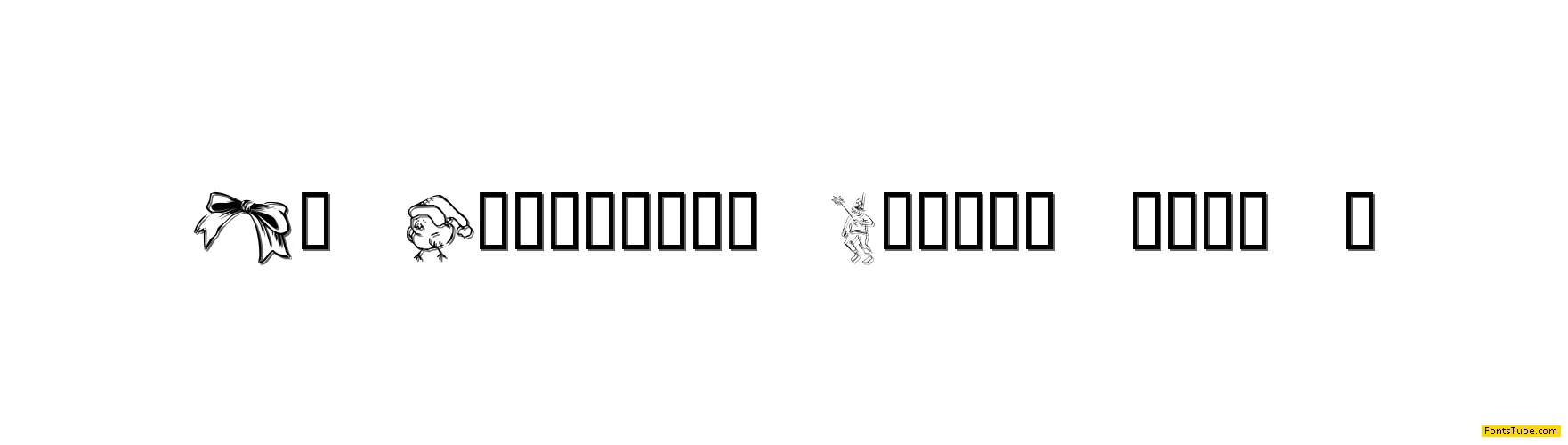 KR Christmas Jewels 2005 3 Font