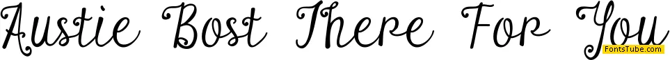Austie Bost There For You Font
