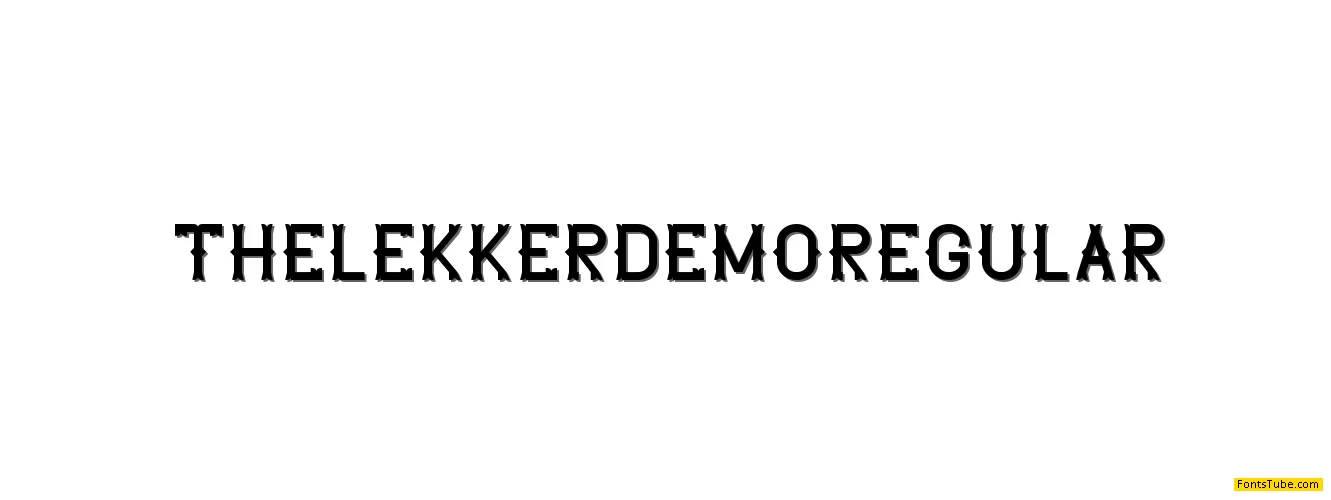 The Lekker DEMO Font Family