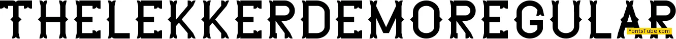 The Lekker DEMO Font Family