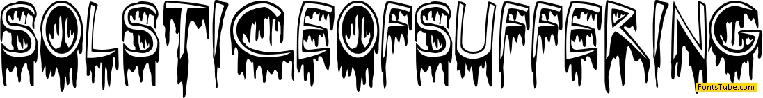 Solstice Of Suffering Font