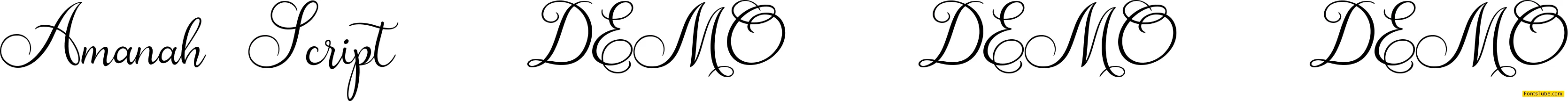 Amanah Script Font