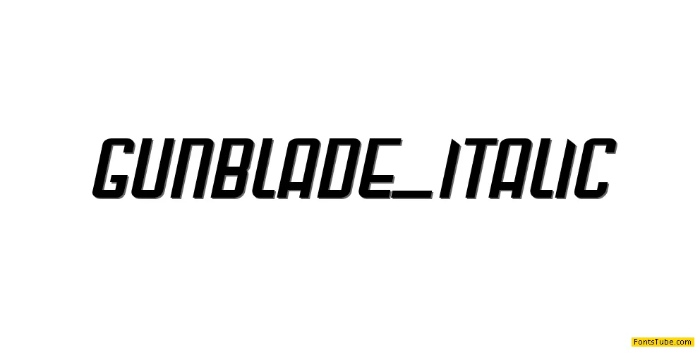 Gunblade Font