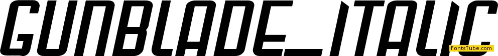 Gunblade Font
