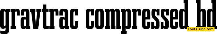 Gravtrac Font