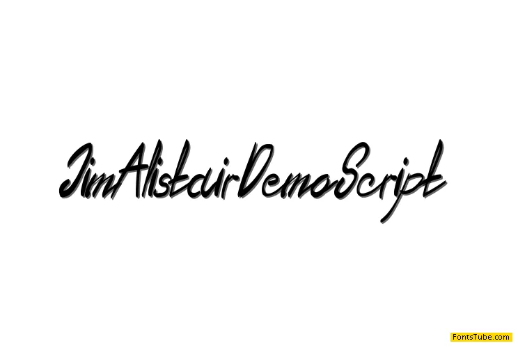Jim Alistair Demo Font Family
