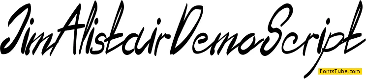 Jim Alistair Demo Font Family