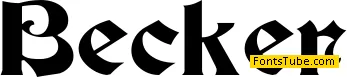 Becker Font Family