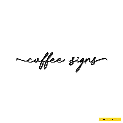 Coffee Signs Font