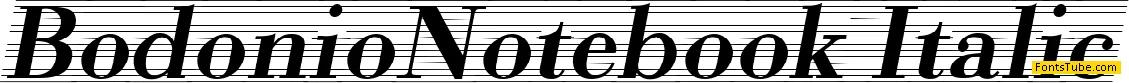 Bodonio Notebook Font Family