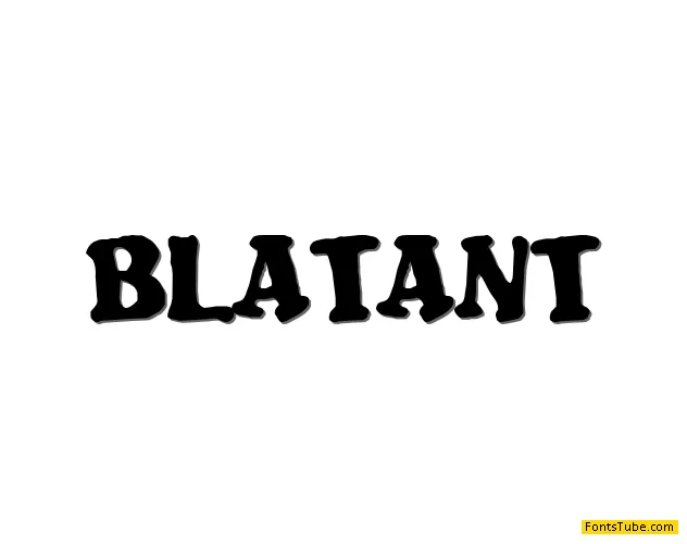 Blatant Font