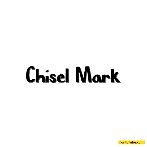 Chisel Mark Font