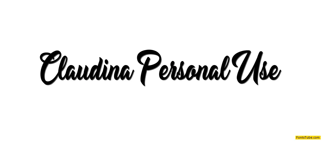 Claudina Personal Use Font