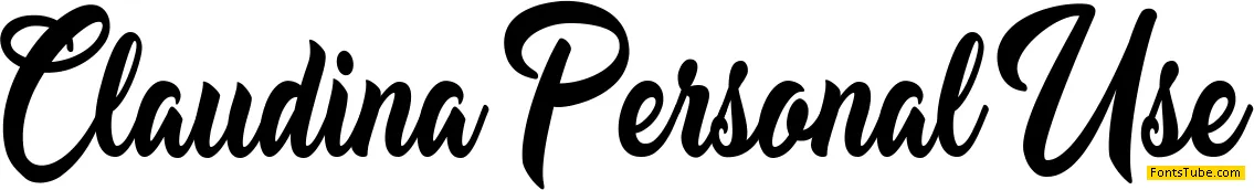 Claudina Personal Use Font