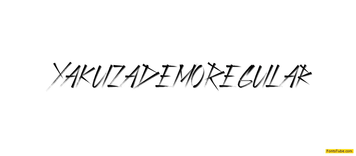 Yakuza Demo Font