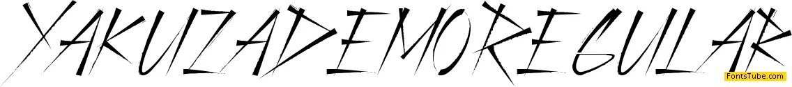 Yakuza Demo Font