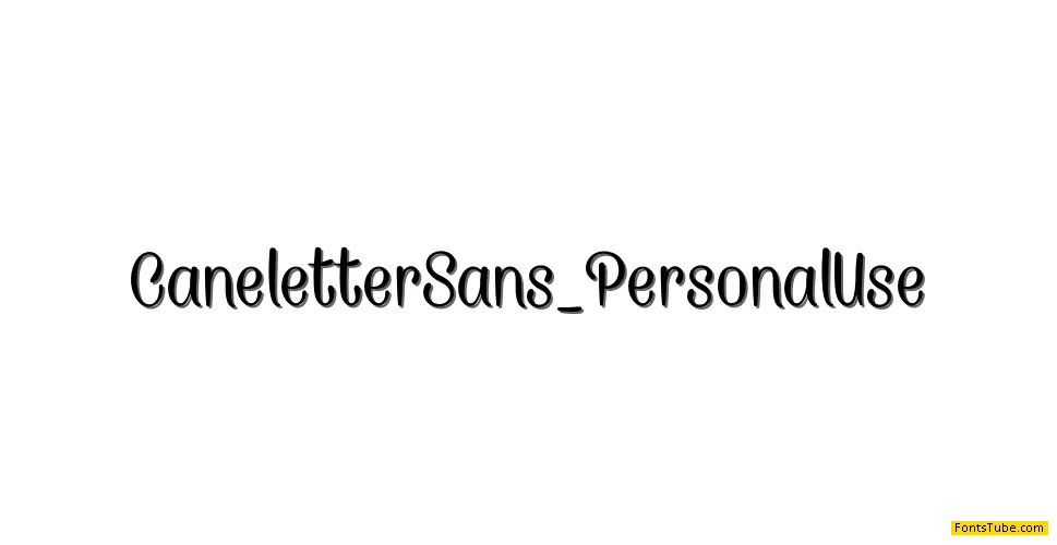 Caneletter Sans Font Family