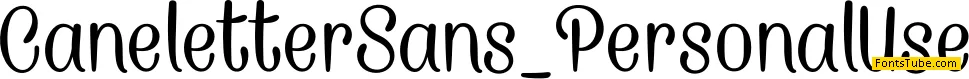 Caneletter Sans Font Family