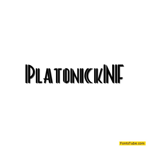 Platonick NF Font