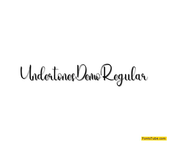 Undertones Demo Font