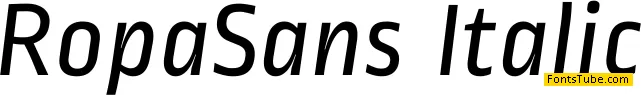 Ropa Sans Font Family