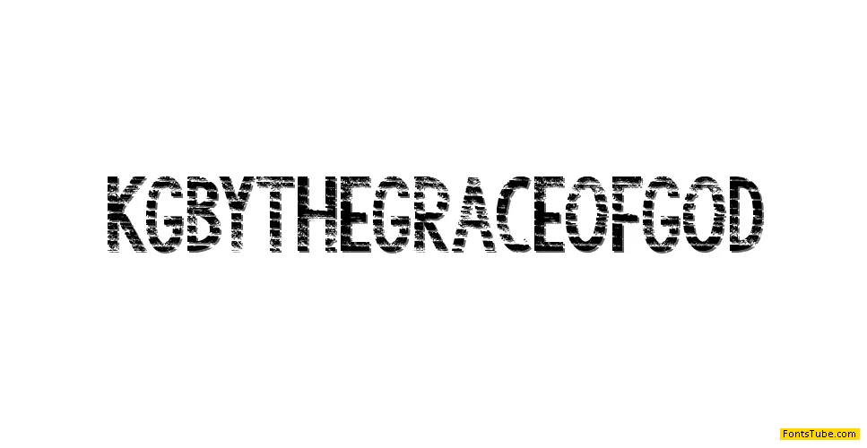 KG By the Grace of God Font