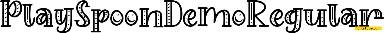 Play Spoon Demo Font