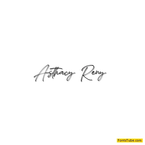 Asthacy Reny Font