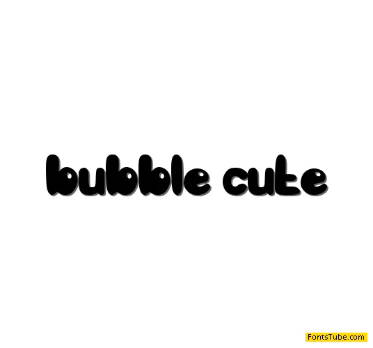 bubble cute Font