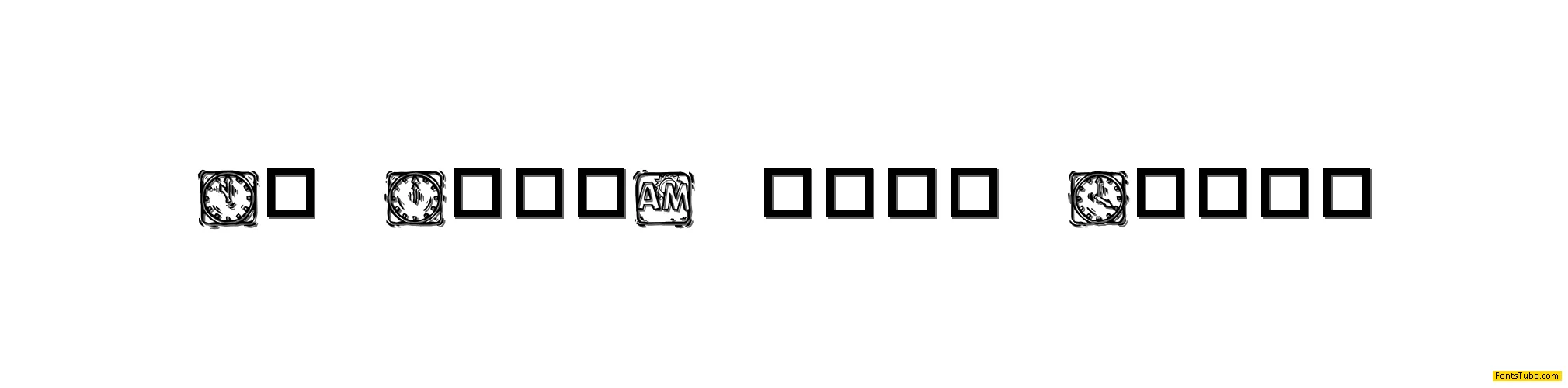 KR Lotsa Time Dings Font