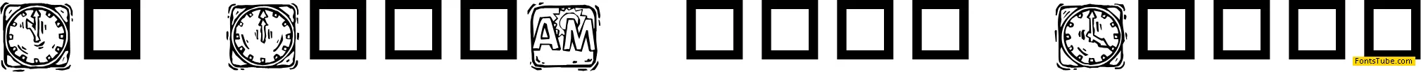 KR Lotsa Time Dings Font