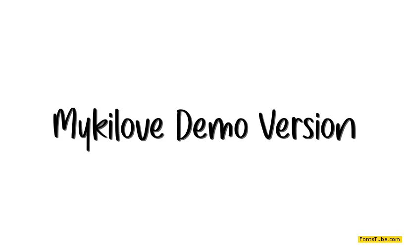 Mykilove Demo Version Font