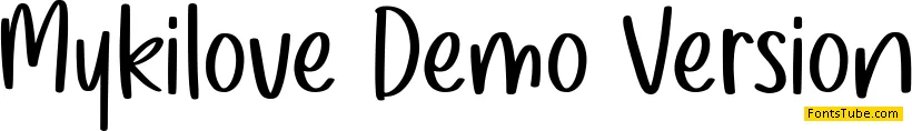 Mykilove Demo Version Font