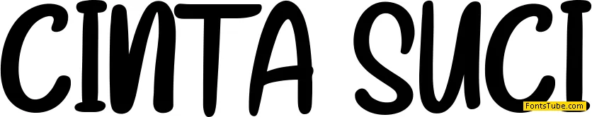 CINTA SUCI Font