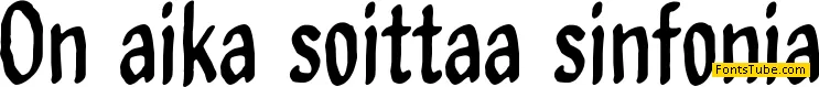 On aika soittaa sinfonia Font