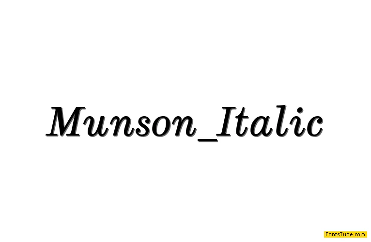 Munson Font Family