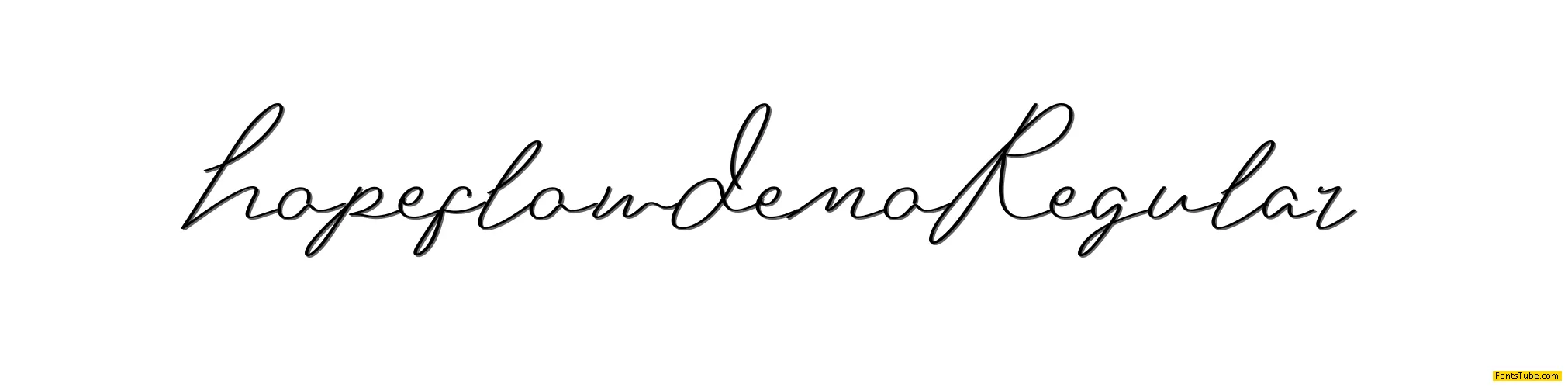 Hopeflow Demo Font