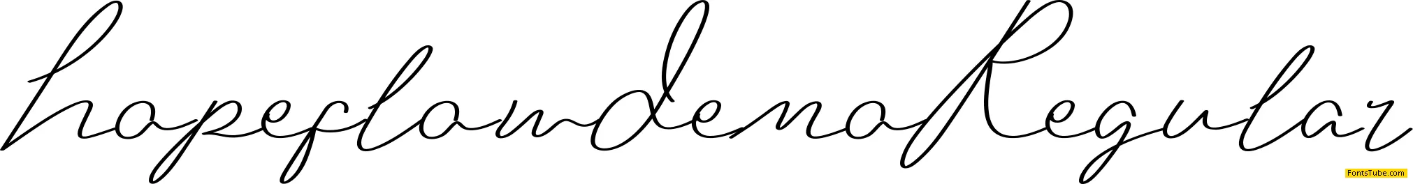 Hopeflow Demo Font