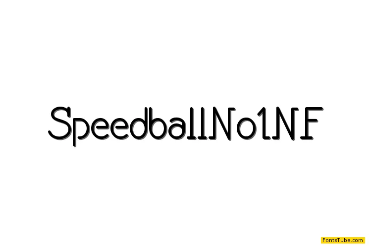 Speedball No1 NF Font Family
