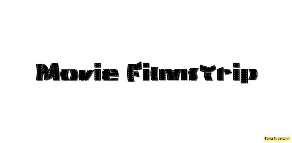Movie Filmstrip Font