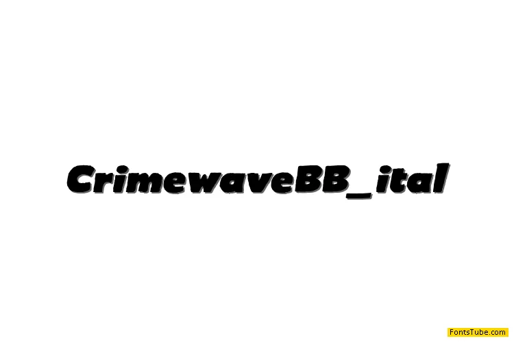 Crimewave BB Font Family